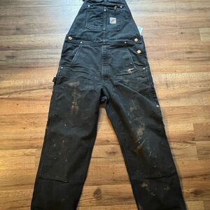 Carhart Black Work Overalls